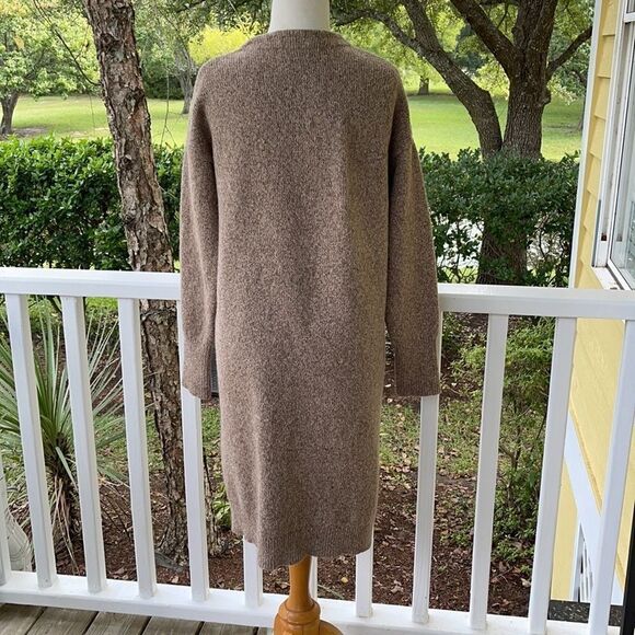 Halogen Alpaca Blend Open Front Long Cardigan Sweater - Picture 2 of 4